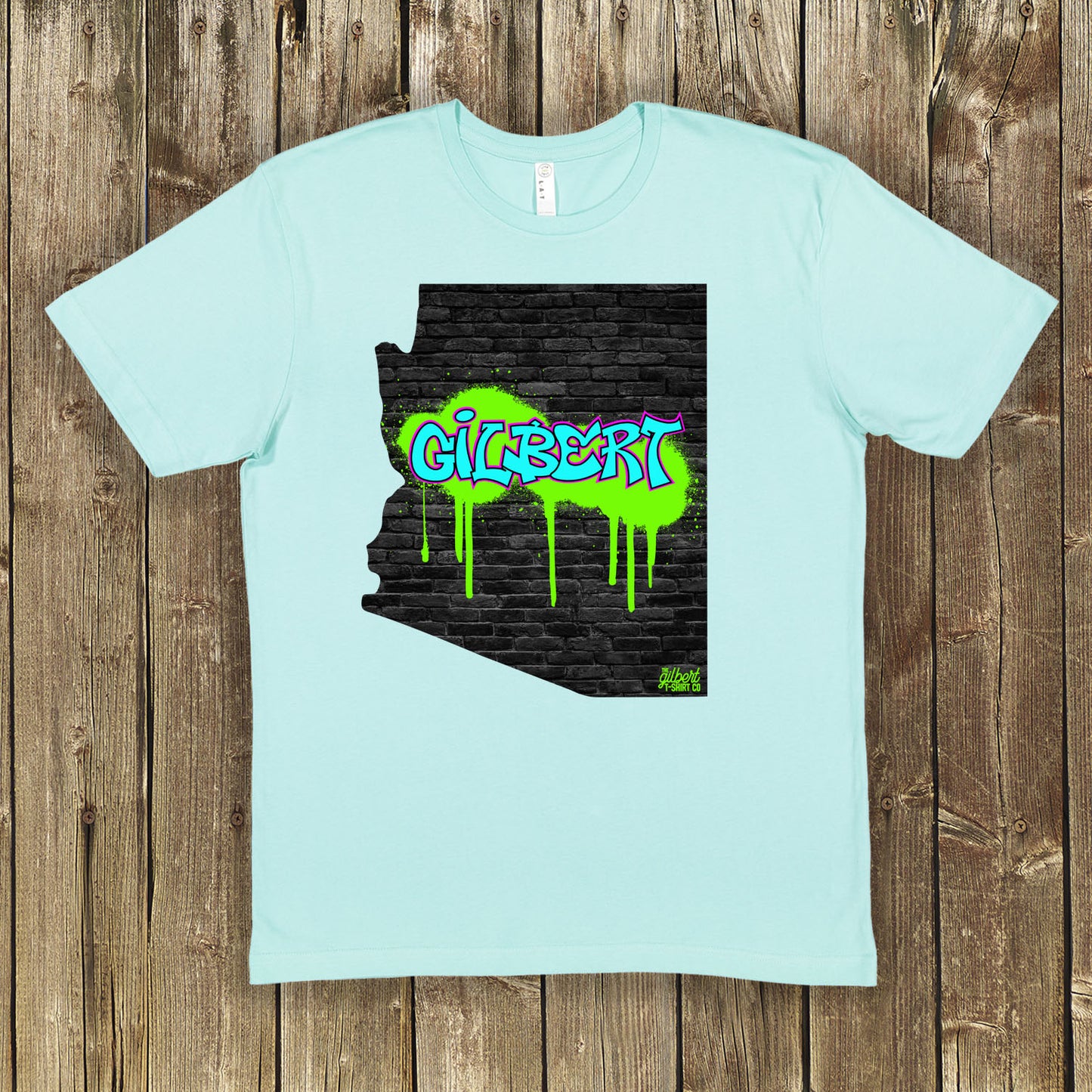 Gilbert Graffiti Arizona State Wall Art Shirt