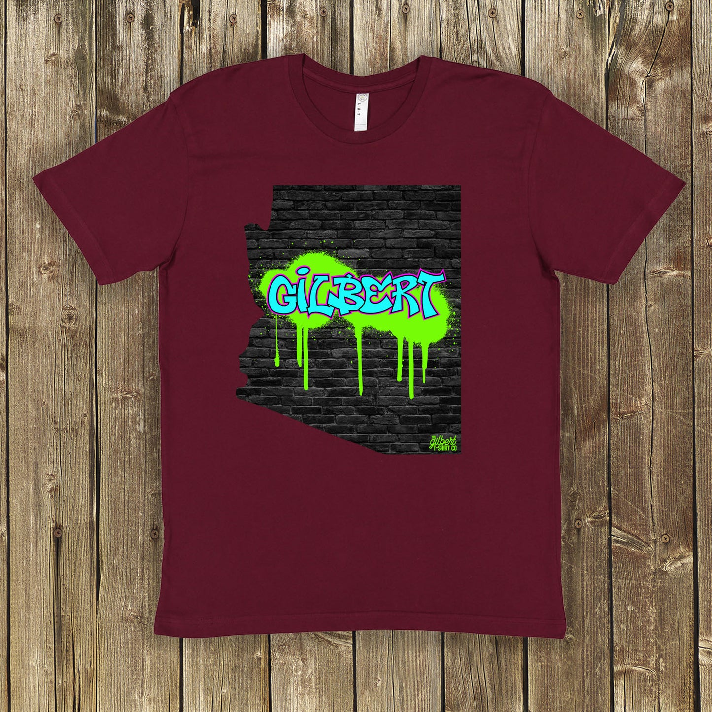 Gilbert Graffiti Arizona State Wall Art Shirt