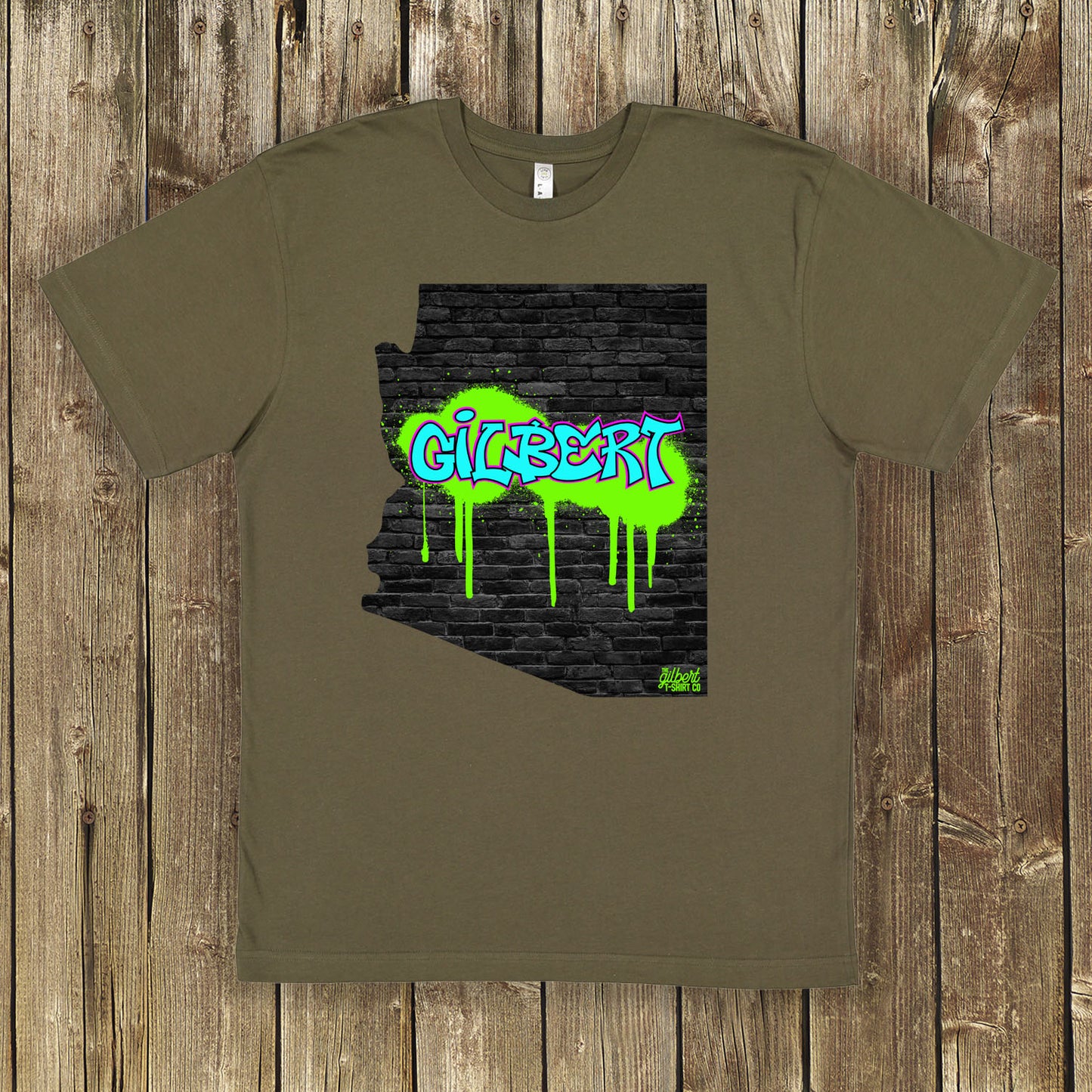 Gilbert Graffiti Arizona State Wall Art Shirt