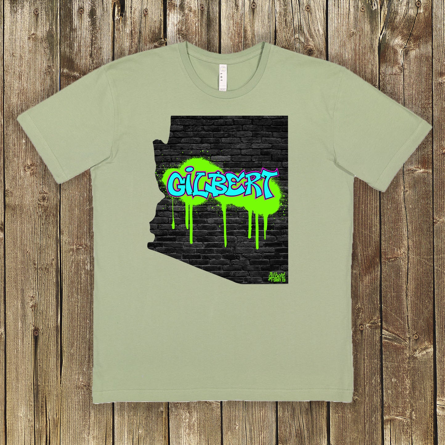 Gilbert Graffiti Arizona State Wall Art Shirt