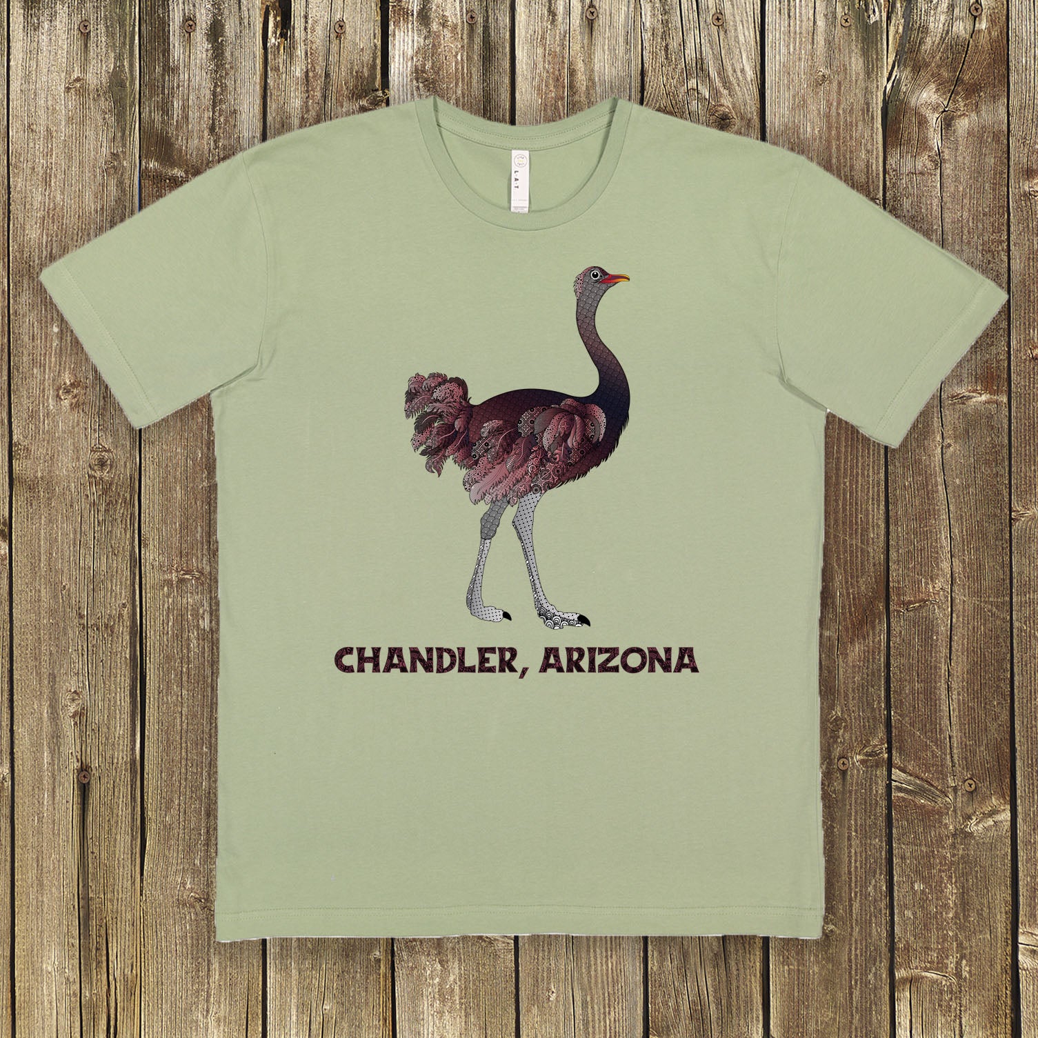 Chandler Ostrich Zentangle