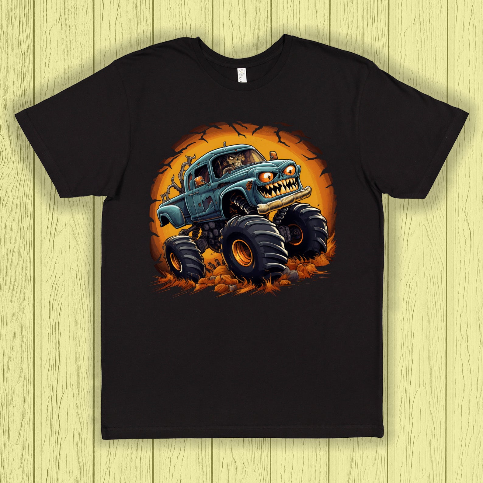 Halloween Monster Truck Youth Shirt
